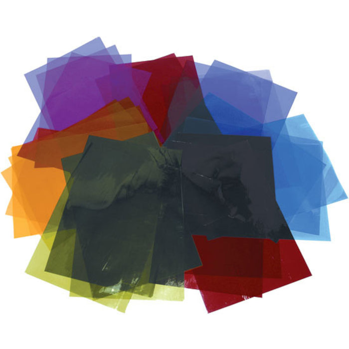 A4 Coloured Cellophane Sheets Assorted 48pk