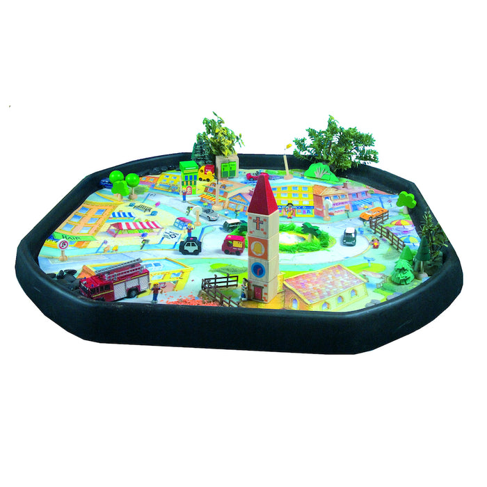 Active World Tuff Tray Town Scene Mat