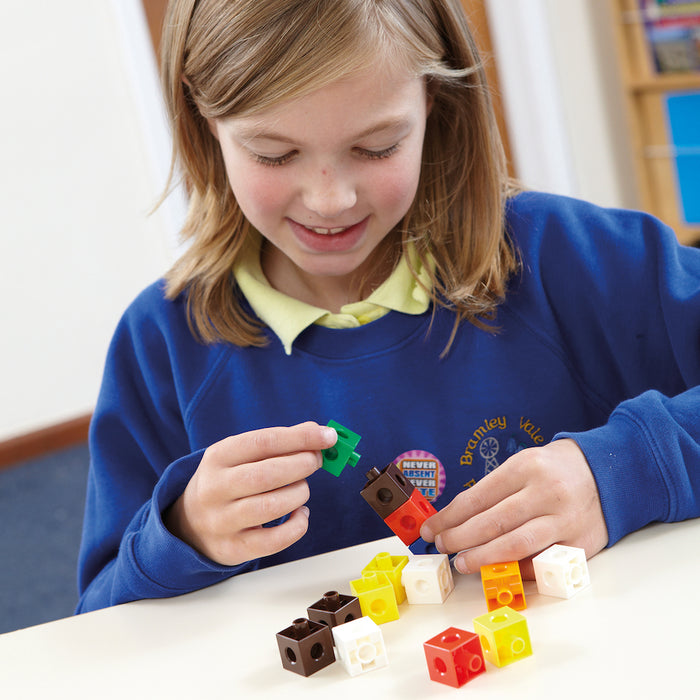 Colourful Snap Counting Cubes 1000pk