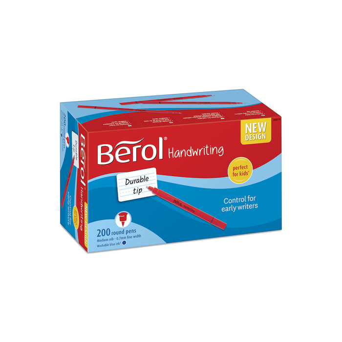 Berol Handwriting Pens Blue 200pk