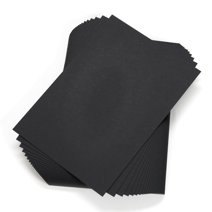 Black Card 230micron A4 100pk