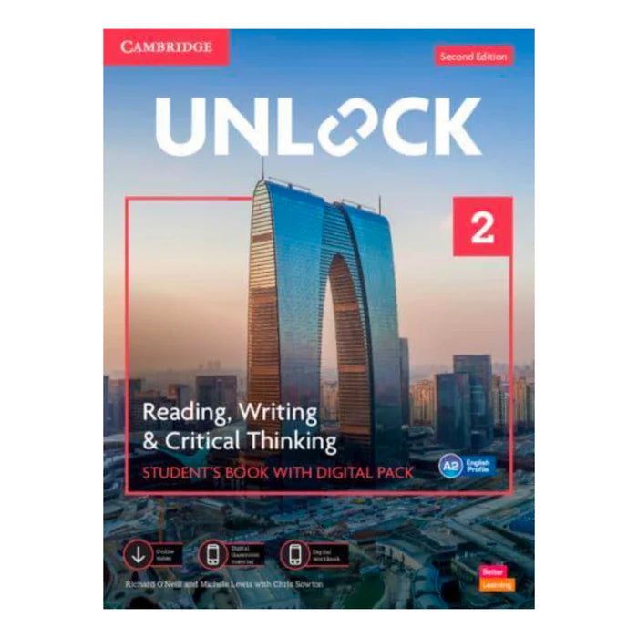 Unlock Level 2 Reading, Writing and Critical Thinking Student`s Book with Digital Pack (PRINT)