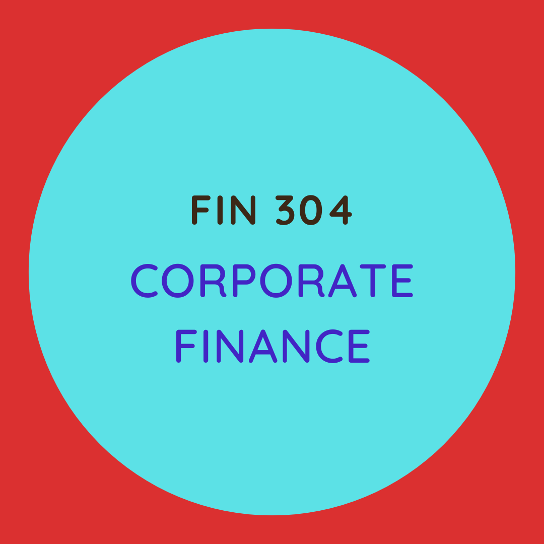 FIN 304 Corporate Finance