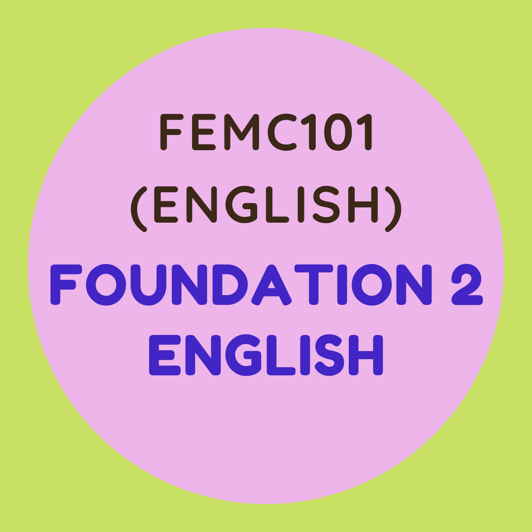 FEMC101 Foundation 2 English