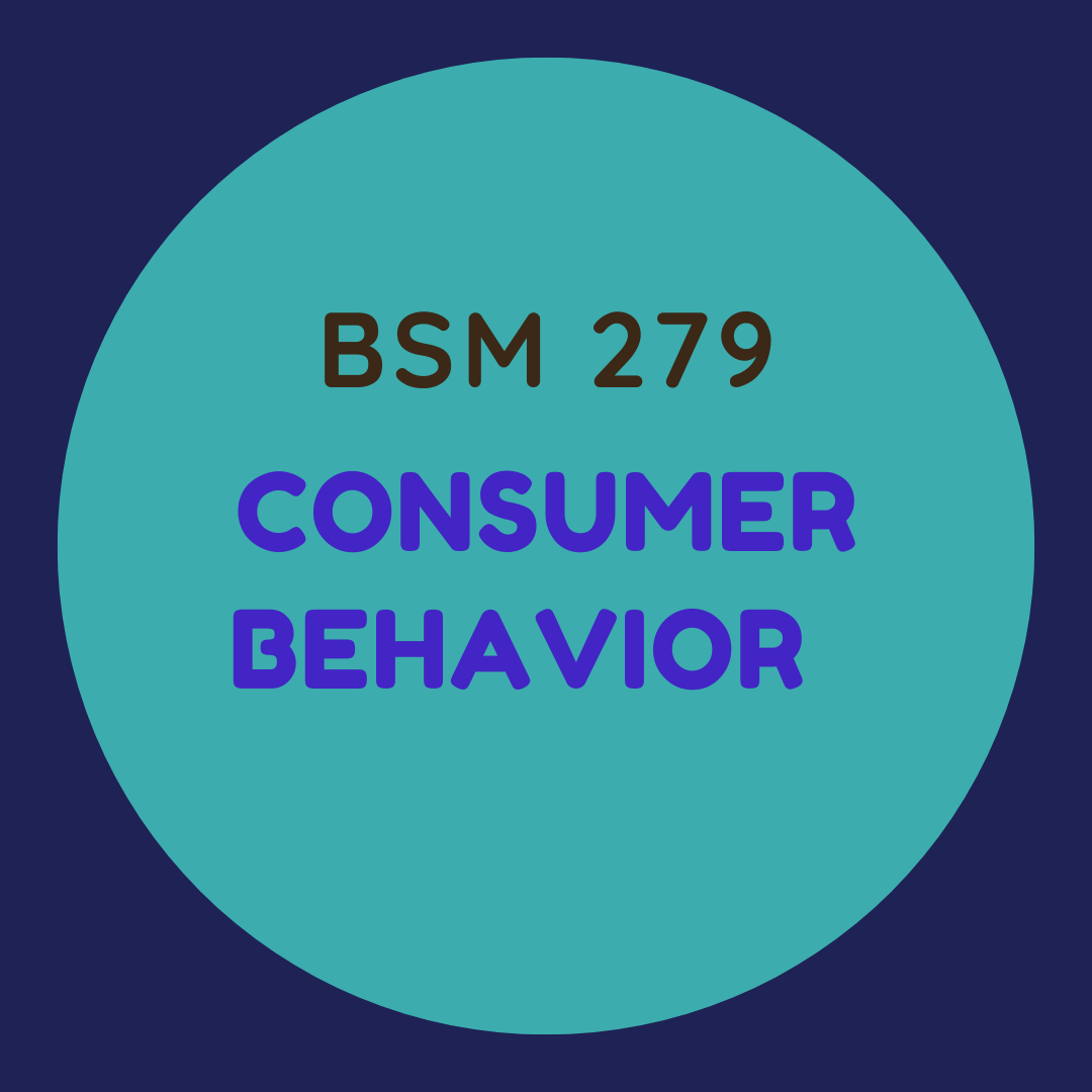 BSM 279 Consumer Behavior