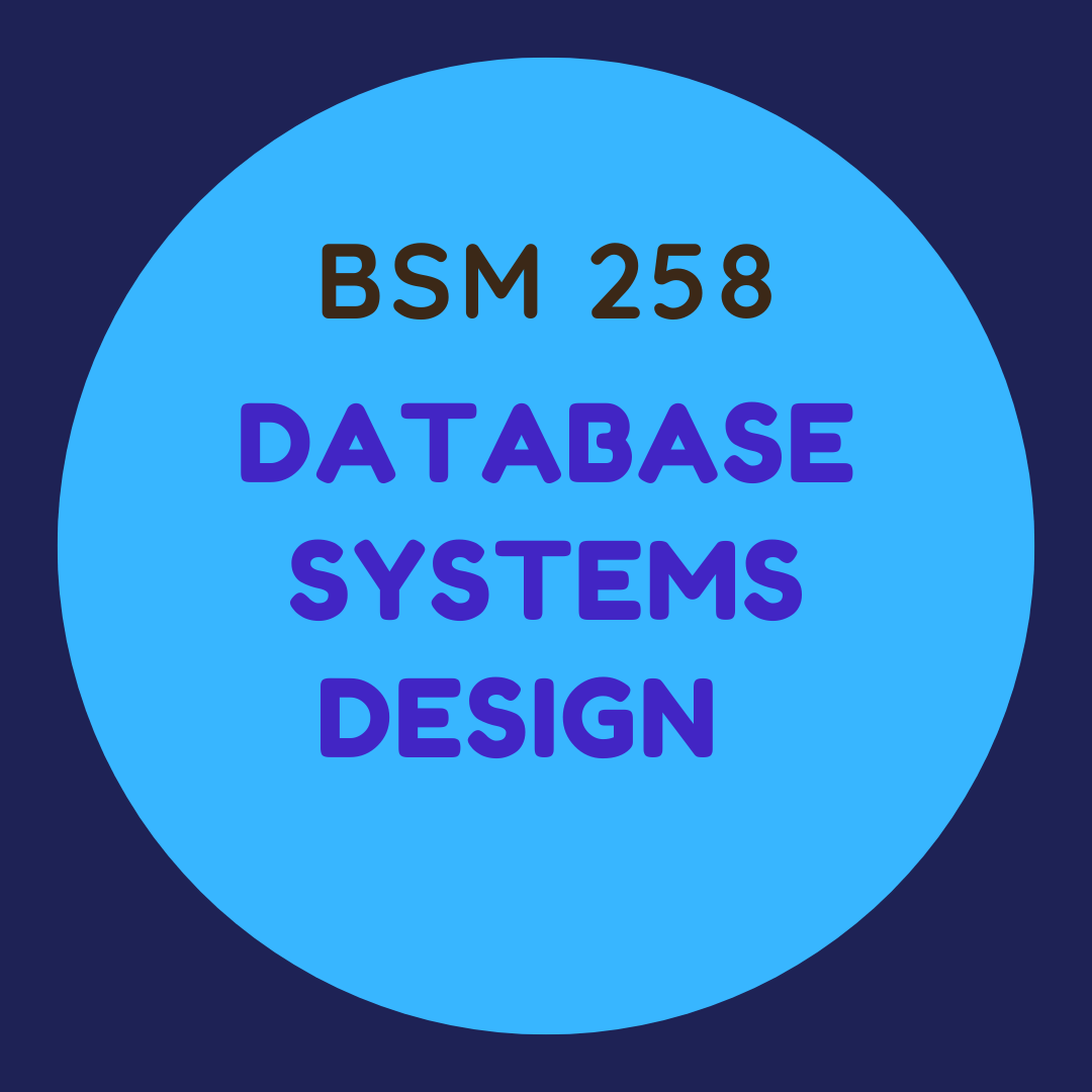 BSM 258 Database Systems Design
