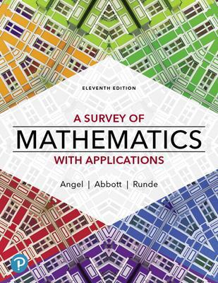 Survey of Mathematics with Applications, MyLab Math with Pearson eText (eBook)