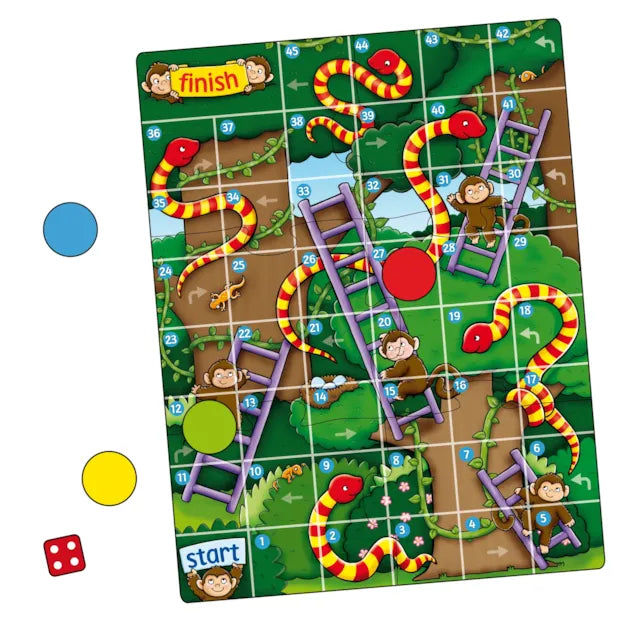Jungle Snakes & Ladders Mini Game