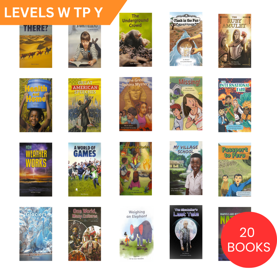 Growing Readers Bookshelf: Levels W-Y Collection (20 BOOKS)