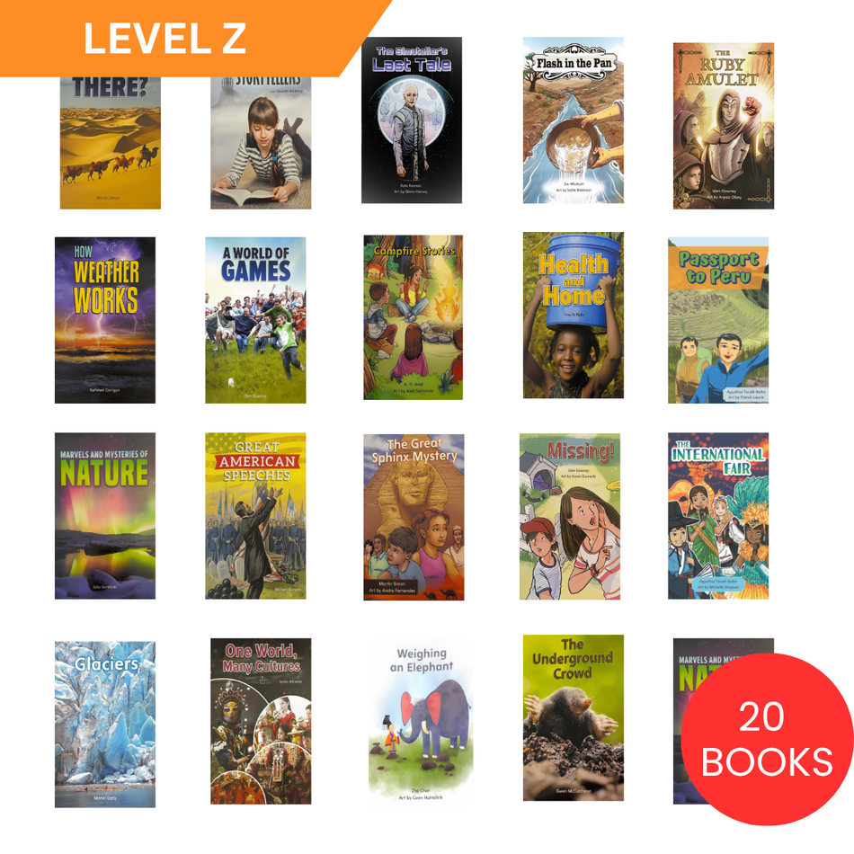 Growing Readers Bookshelf: Level Z Collection (20 BOOKS)