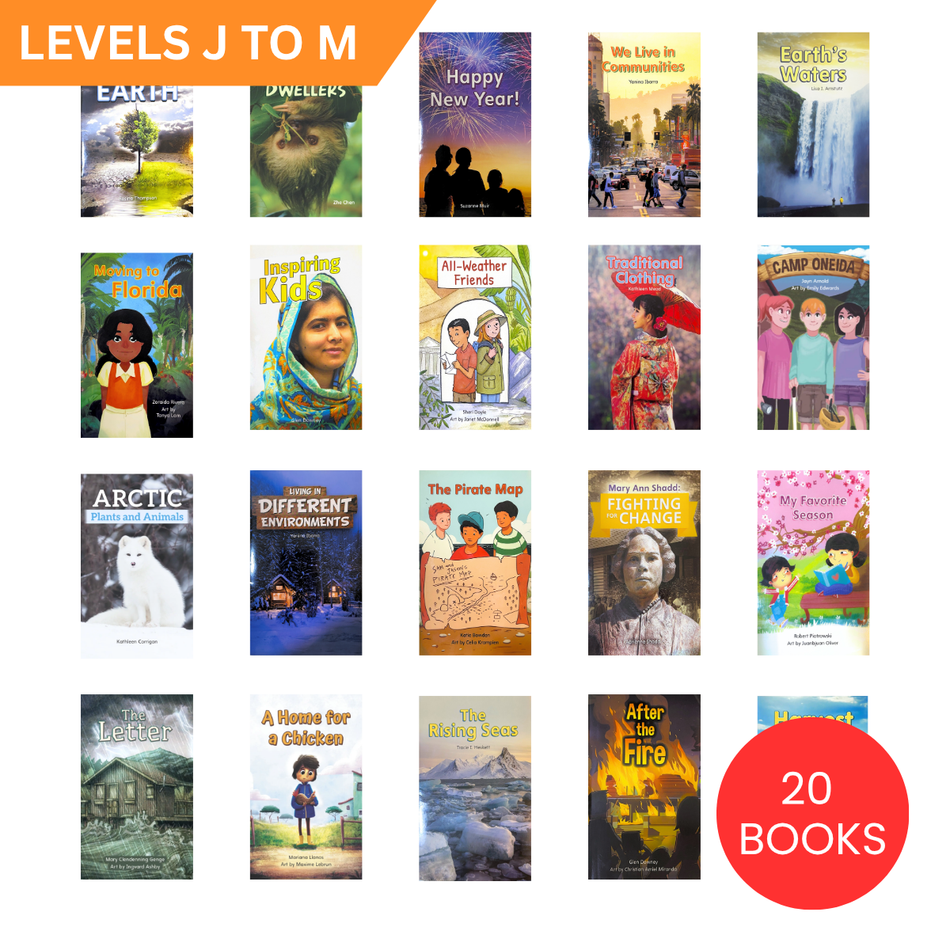 Growing Readers Bookshelf: Levels J–M Collection (20 BOOKS)