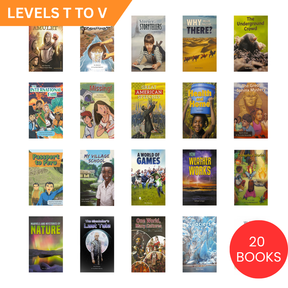 Growing Readers Bookshelf: Levels T-V Collection (20 BOOKS)