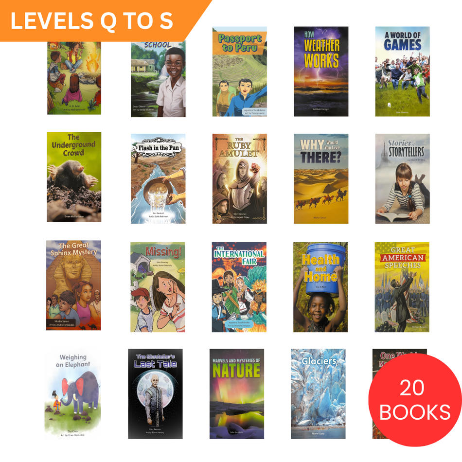 Growing Readers Bookshelf: Levels Q–S Collection (20 BOOKS)