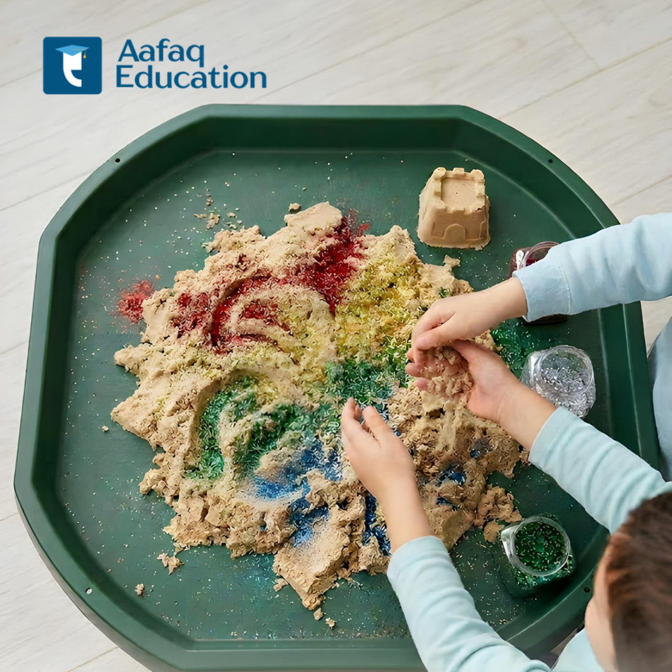 Glitter Sand Tuff Tray Play Set