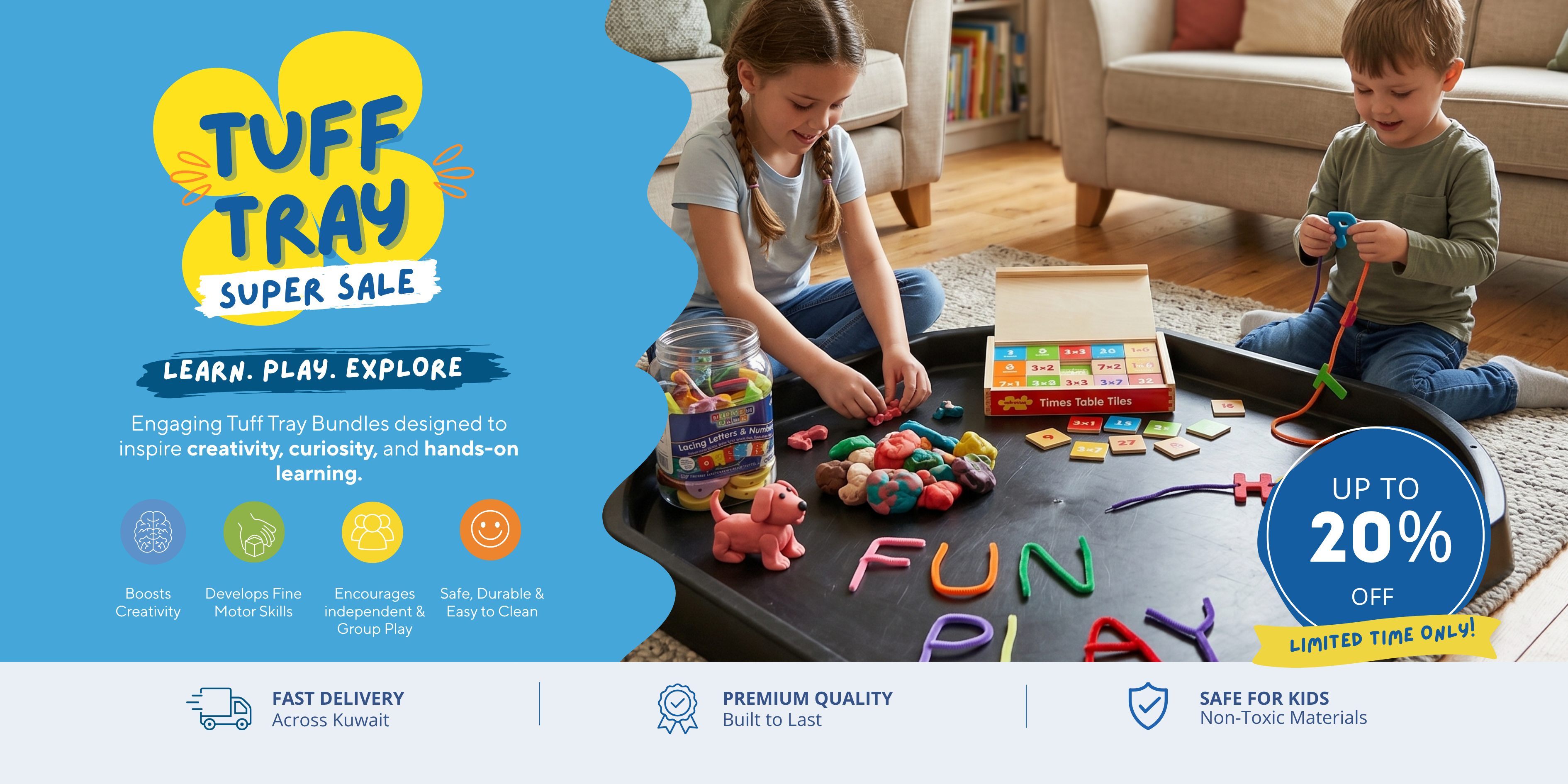 aafaq education kuwait | tuff tray bundle sale