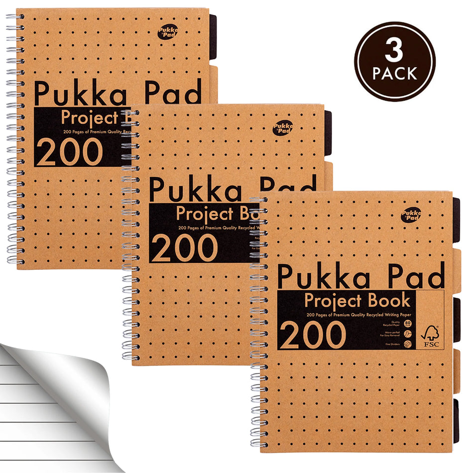 Kraft A4 Project Book