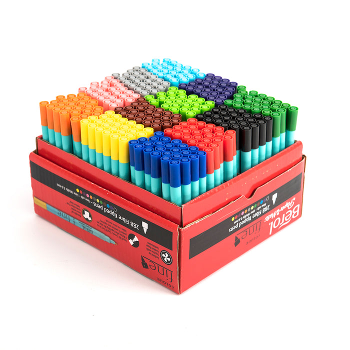 Berol Colour Fine Tipped Assorted Pens 288pk