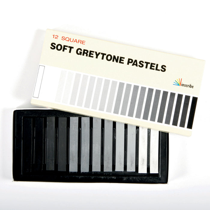 Soft Greytone Pastels 12pk