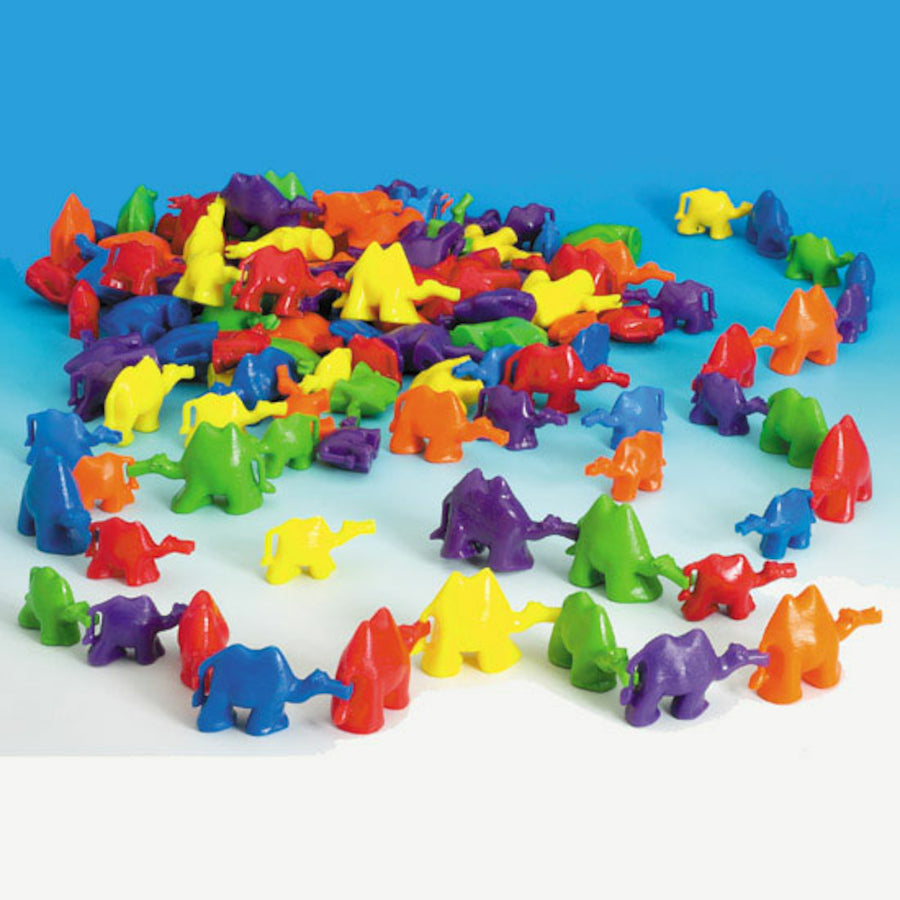 3D Coloured Connecting Camel Figures 96pk