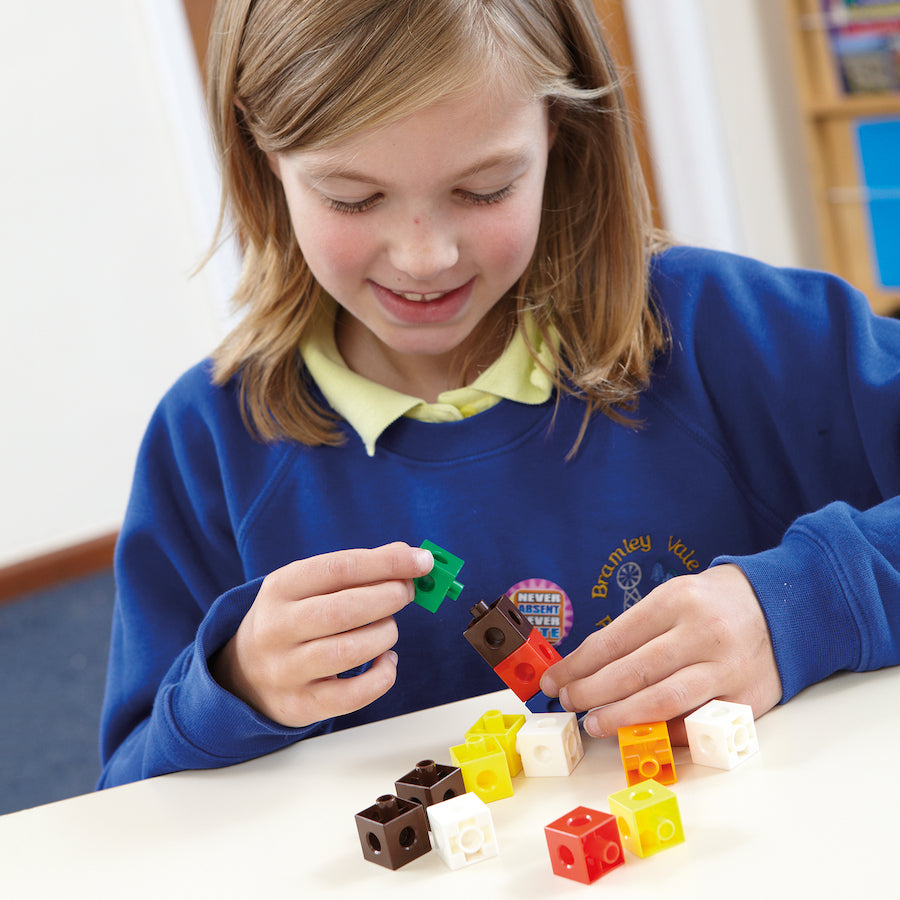 Colourful Snap Counting Cubes 1000pk