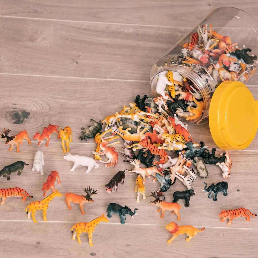 Small World Tub of Wild Animals 144 pcs