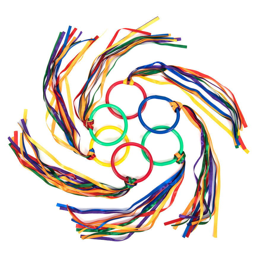 Dancing Ribbon Rings 6pk