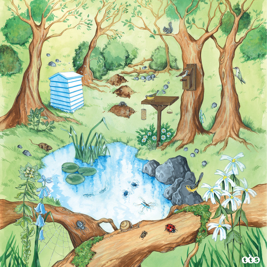 Active World Tuff Tray Woodland Mat