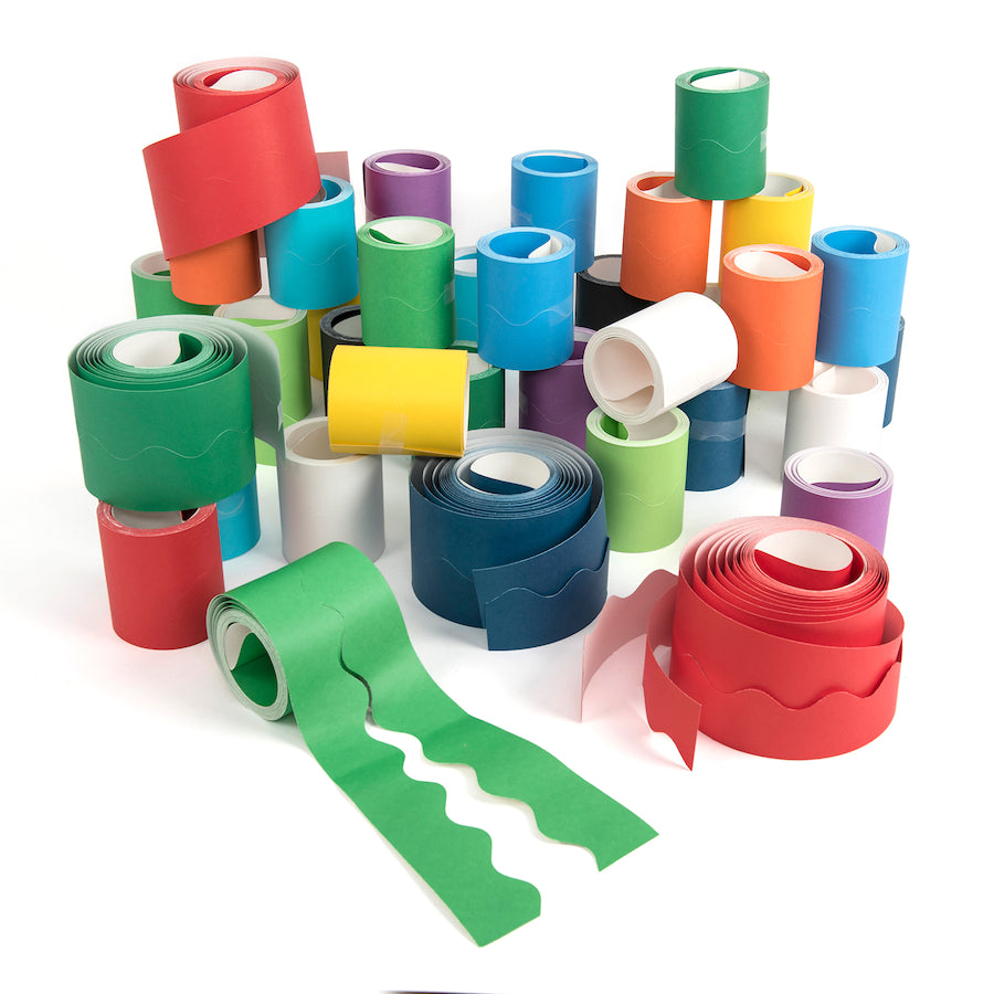 Assorted Fadeless Card Border Display Rolls 36pk