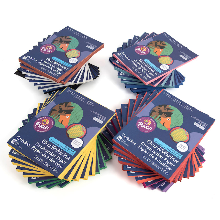 Construction Paper Assorted 230 x 300mm 2400pk
