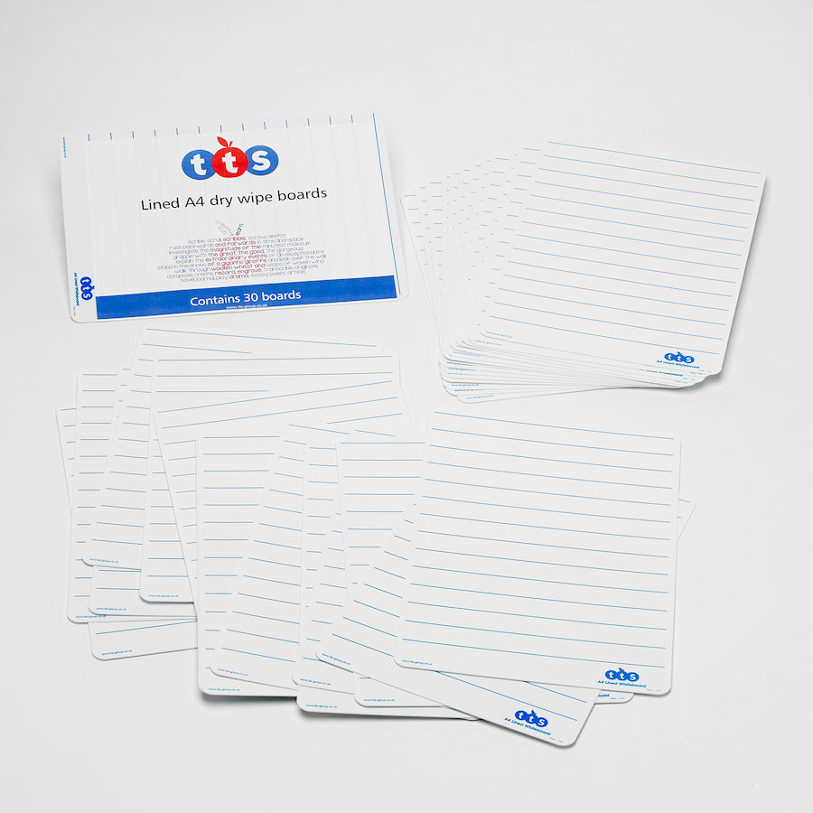 TTS Whiteboards Plain 30pk