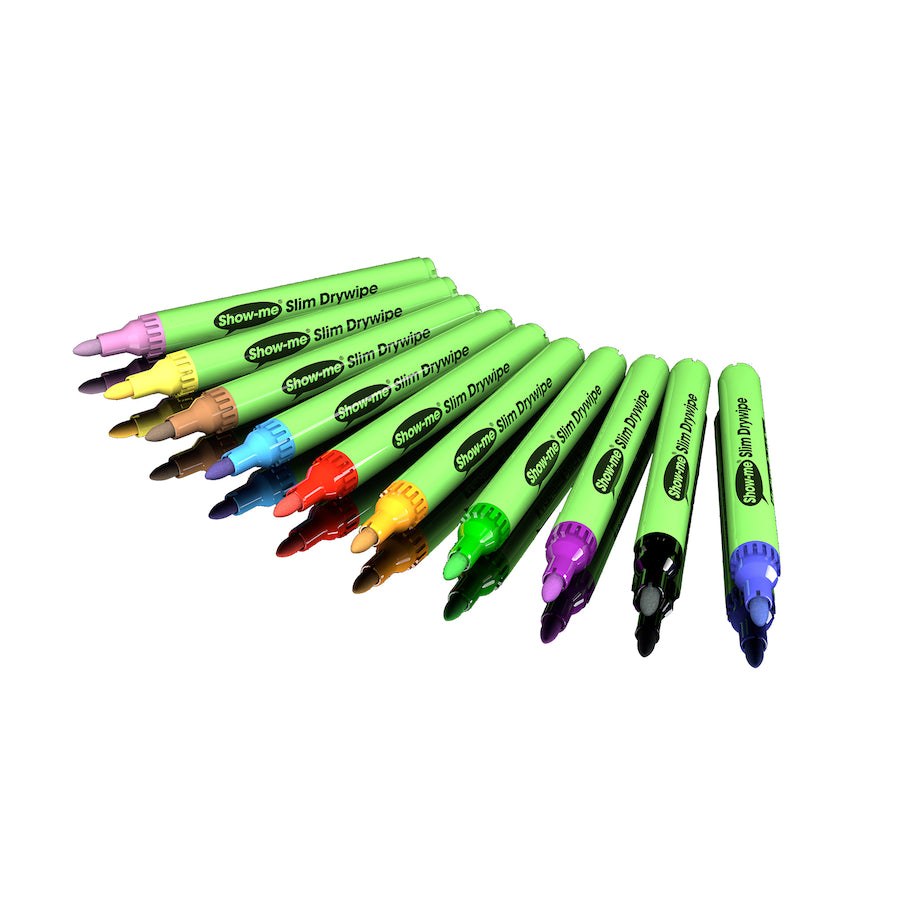 Show Me Black Dry Wipe Pens 100pk