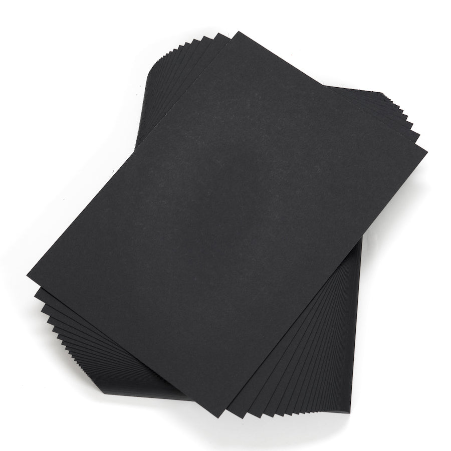 Black Card 230micron A3 100pk
