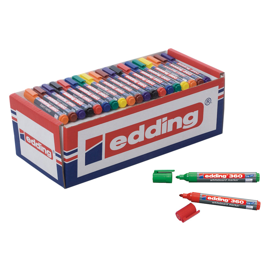 Edding 360 Whiteboard Marker Assorted 50pk