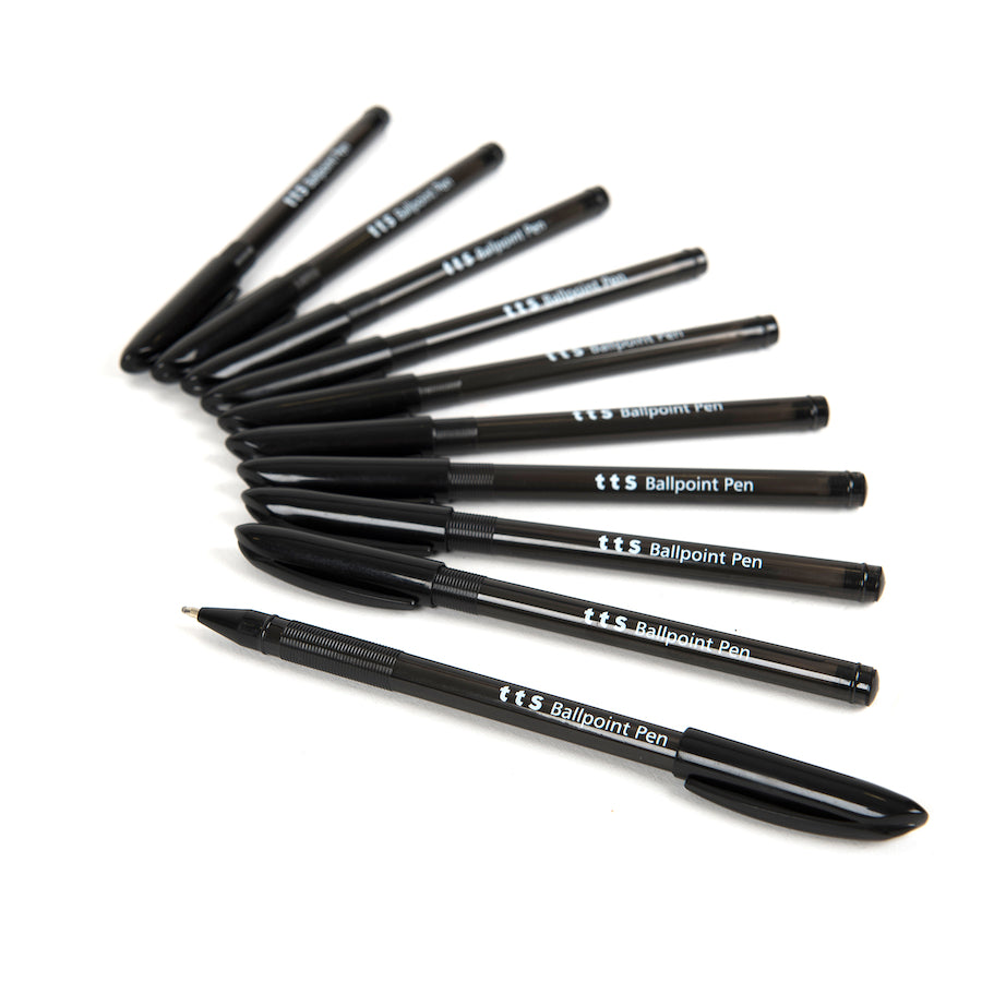 TTS Ball Point Pen - Black 50pk