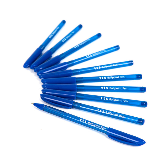 TTS Ball Point Pen - Blue 50pk