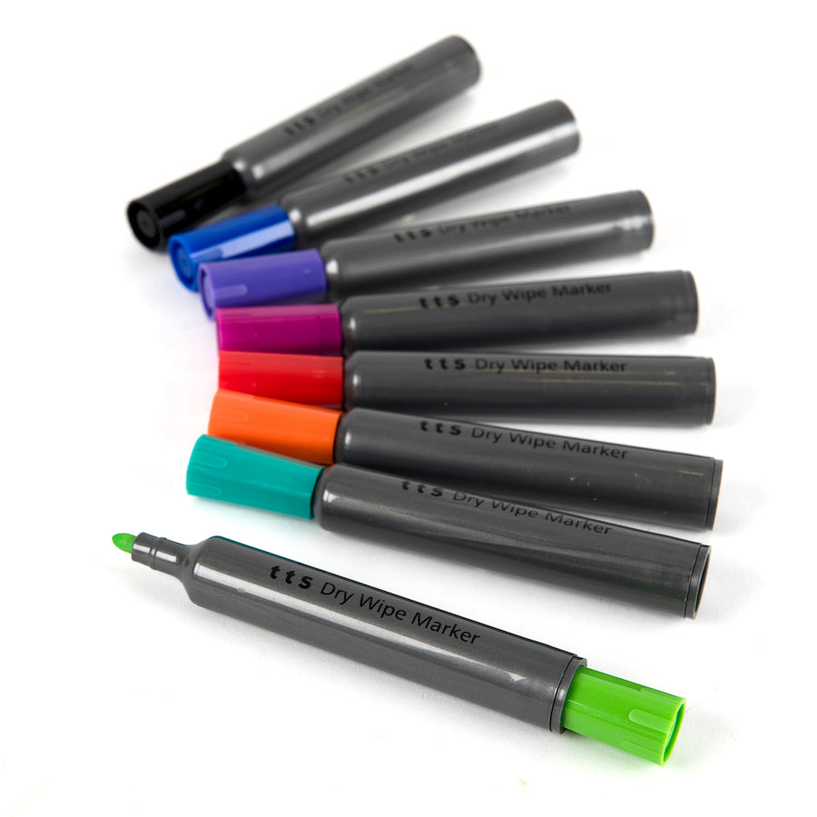 TTS Broad Drywipe Markers Assorted 96pk