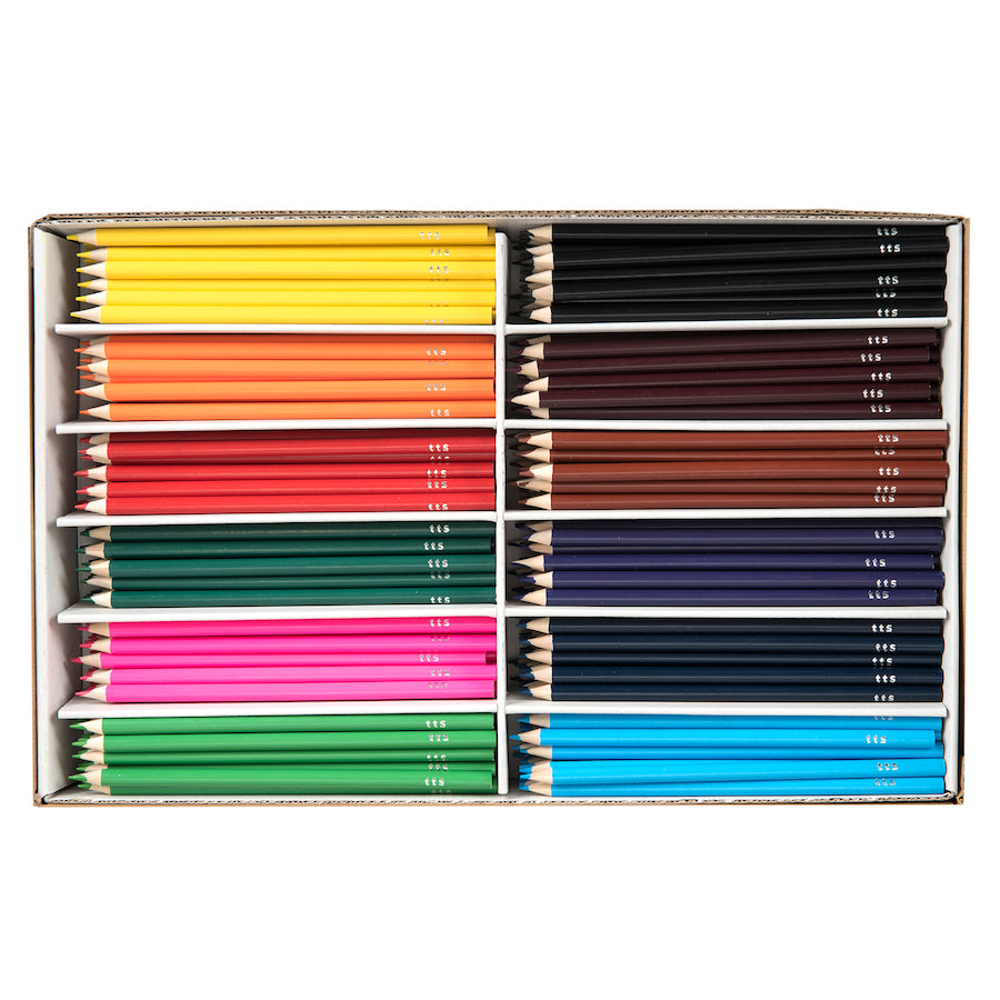 TTS Assorted Standard Colouring Pencils 288pk