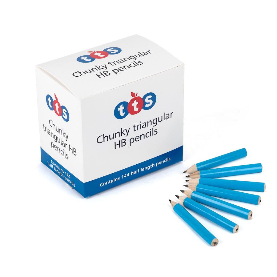 TTS Chunky HB Triangular Pencils Full Length 144pk