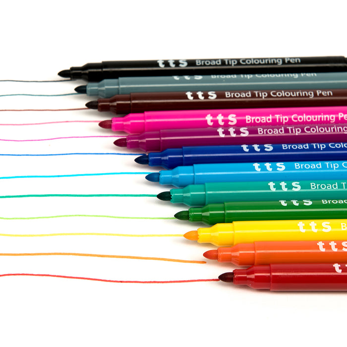 TTS Assorted Broad Tip Colouring Pen 288pk