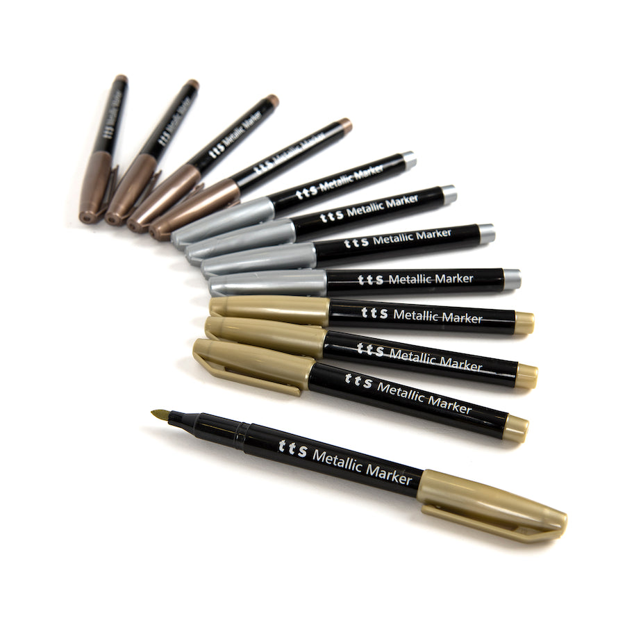 TTS Assorted Metallic Markers 12pk