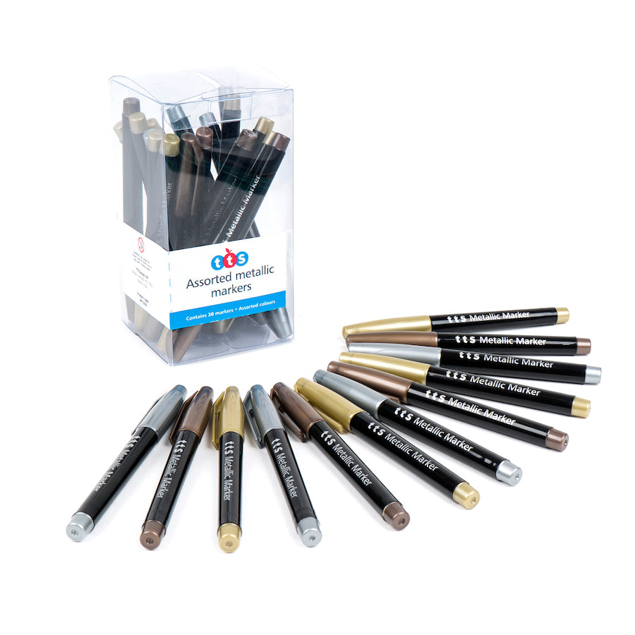 TTS Assorted Metallic Markers 12pk