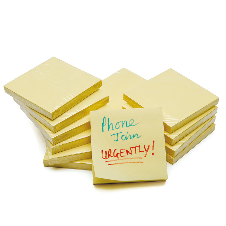 Sticky Notepads 12pk 75mm x 124mm