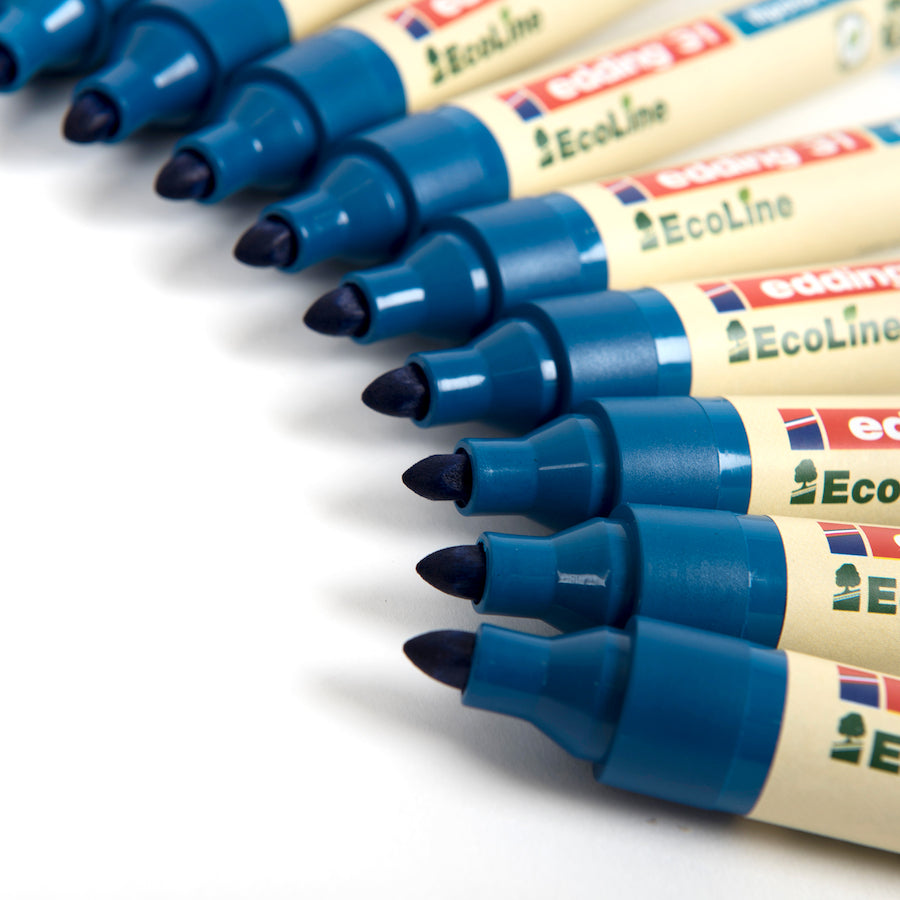 Edding 31 EcoLine Flipchart Marker 10pk Blue