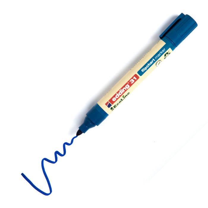Edding 31 EcoLine Flipchart Marker 10pk Blue