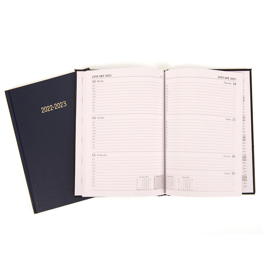 TTS 2022/23 A5 Academic Diaries Page a Day Black