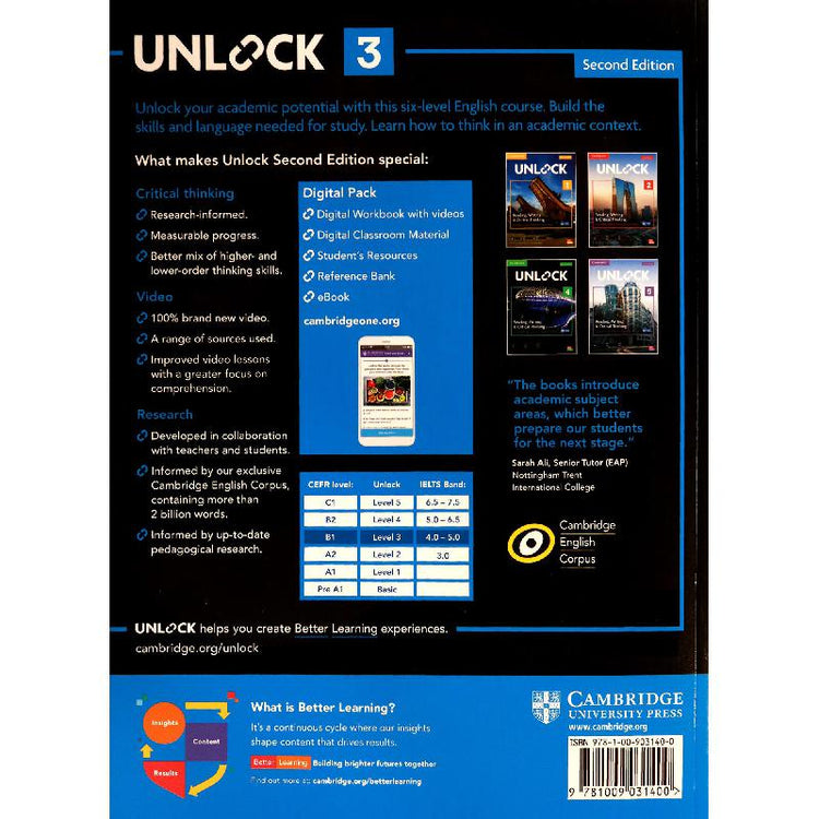 Unlock Level 3 Reading, Writing and Critical Thinking Student`s Book w ...