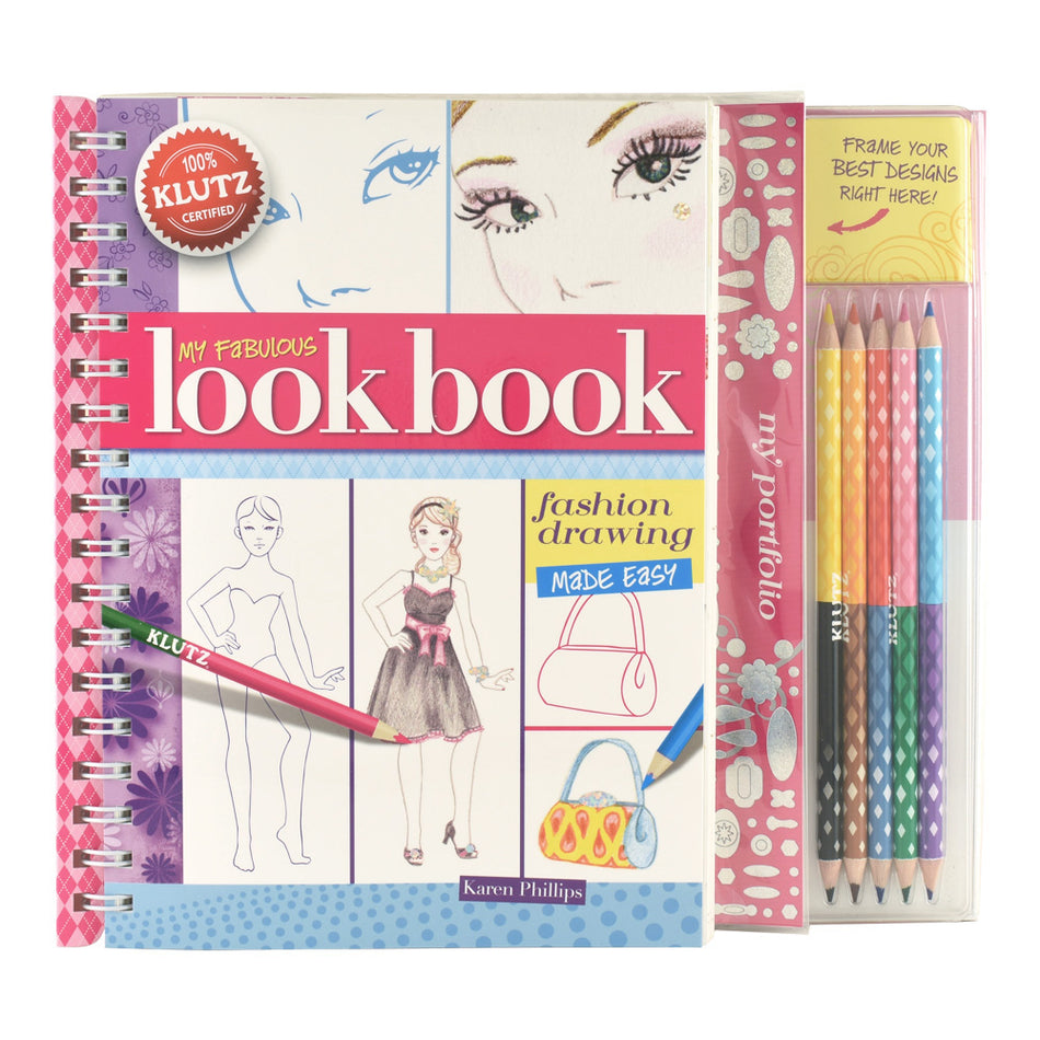 My Fabulous Look Book: Fashion Drawing Made Easy [With Paper Frames and 5 Colored Pencils]