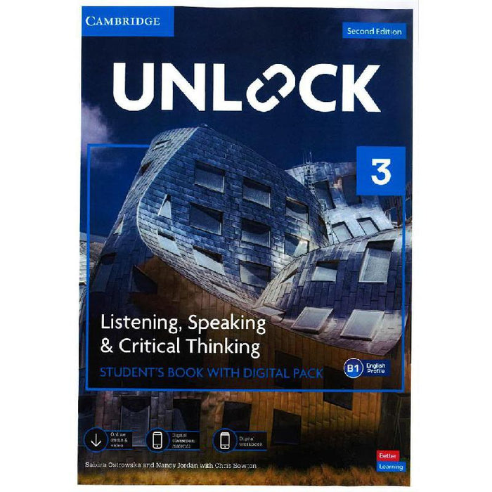 Unlock Level 3 Listening, Speaking and Critical Thinking Student's Book with Digital Pack (PRINT)