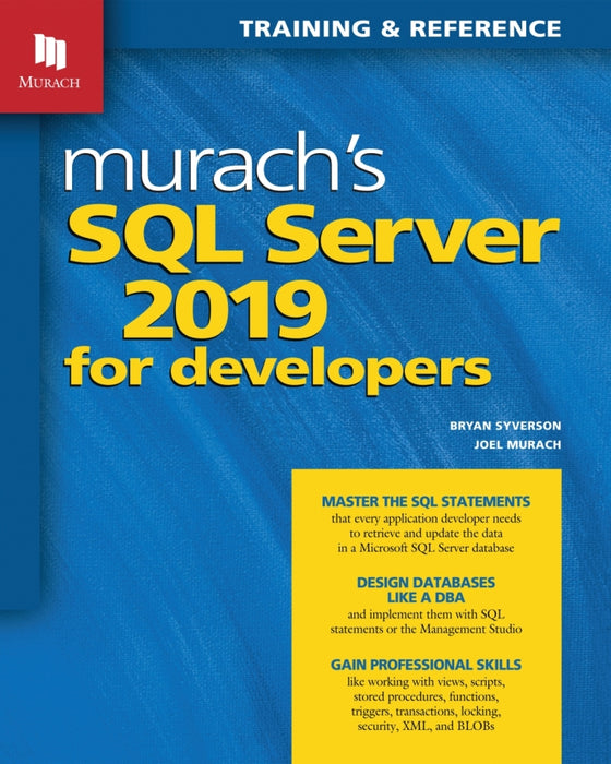 Murach's SQL Server 2019 for Developers (EBOOK)