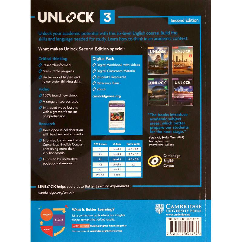 Unlock Level 3 Listening, Speaking and Critical Thinking Student's Book with Digital Pack (PRINT)